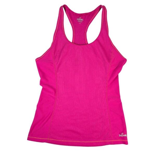 Spalding Pink Sleeveless Tank Top for Active Wear - Picture 1 of 5